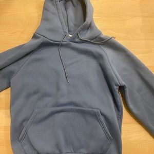 OVERSIZED BLUE LONG SLEEVE HOODIE SIZE SMALL